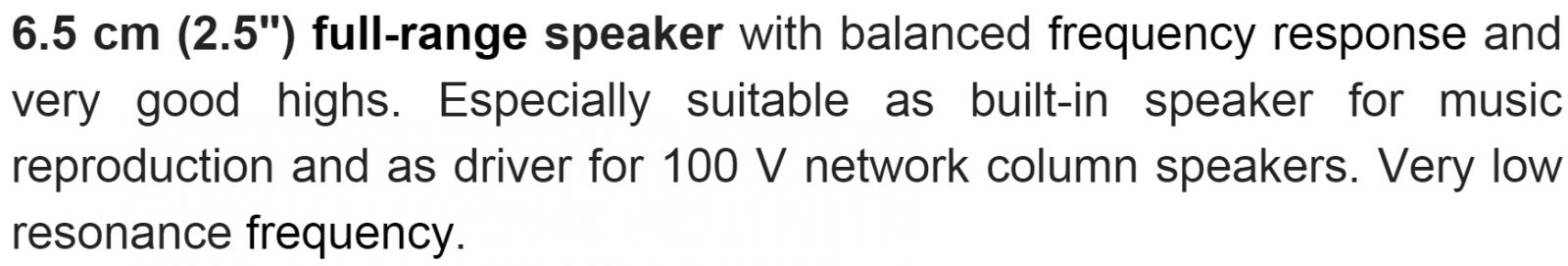 רמקול VISATON FR 7 S